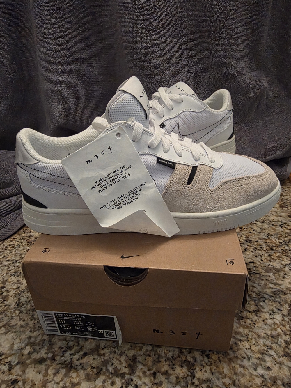 Nike Men’s White and Light Gray Athletic Sneakers
